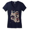 shh, the rat is our patron Women's V-Neck T-Shirt