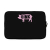 pig oink funny Laptop sleeve
