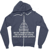 never underestimate Zipper Hoodie