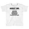 August Girl Hated By Many Toddler T-shirt
