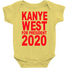 kanye west president 2020 funny humor mtv vma awards hip hop rap Baby Onesie