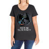 feed me and tell me i'm pretty Ladies Curvy T-Shirt