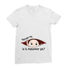 September Peeking Out Baby Boy Ladies Fitted T-Shirt