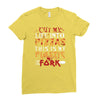 cut into pizzas Ladies Fitted T-Shirt