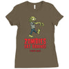 zombies eat brains Ladies Fitted T-Shirt