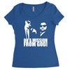 the blues brothers inspired on a mission from god funny Women's Triblend Scoop T-shirt
