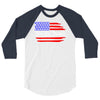 american flag we the people 3/4 Sleeve Shirt