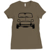 simple mini   car t shirt Ladies Fitted T-Shirt