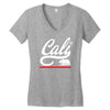 cali bear Women's V-Neck T-Shirt