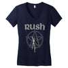 rush vintage starman Women's V-Neck T-Shirt