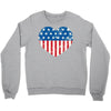 usa flag 2 Crewneck Sweatshirt