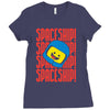 spaceship Ladies Fitted T-Shirt