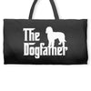 the dogfather labradoodle white Weekender Totes