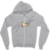 Creation of Adam Pizza Zipper Hoodie