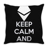 Keep Calm And Hodl Ethereum Throw Pillow