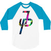 jake paul colorful 3/4 Sleeve Shirt