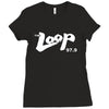 the loop where chicago rocks fm 97.9 Ladies Fitted T-Shirt