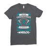 Never Underestimate the Strength of a Ovarian Cancer Warrior Ladies Fitted T-Shirt