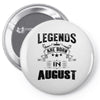 Legends Are Born In August Pin-back button