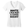 personalised auntie Women's V-Neck T-Shirt