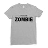 i don't like zombie Ladies Fitted T-Shirt