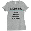 October Girl Ladies Fitted T-Shirt