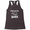 the janoskians dogs gonna bark Racerback Tank