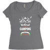 Weekend Forecast Camping With A Chance Of Drinking Women's Triblend Scoop T-shirt