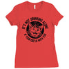 drinking with your cat Ladies Fitted T-Shirt