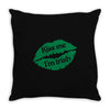 kiss me i am irish Throw Pillow