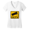 as seen on cctv chav rude,funny,cool,modern,fun Women's V-Neck T-Shirt