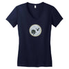 Moon Night Women's V-Neck T-Shirt