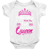 Celebrating With the 1st Birthday Queen Baby Onesie
