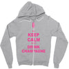 keep calm and drink champagne Zipper Hoodie
