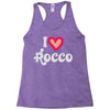 i love rocco Racerback Tank
