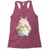 Totoro With Japanese Landscape Racerback Tank