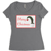merry christmas Women's Triblend Scoop T-shirt