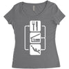 v2 eat sleep scuba dive Women's Triblend Scoop T-shirt