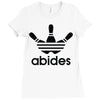the dude abides Ladies Fitted T-Shirt