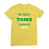 my body is not a tomb! Ladies Fitted T-Shirt