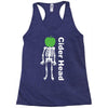 ciderhead cider drinking skeleton and apple Racerback Tank