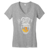 angry monkey jaune sure Women's V-Neck T-Shirt