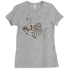 animal fishing tee graphic Ladies Fitted T-Shirt