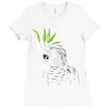 tribal parrot Ladies Fitted T-Shirt