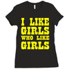 i like girls who like girls Ladies Fitted T-Shirt