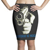 partner's in crime black funny Pencil Skirts