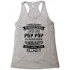 Super Cool Pop Pop Of A Freaking Awesome Granddaughter Racerback Tank