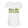 kiss me i'm irish Maternity Scoop Neck T-shirt