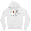 not feelin' it Zipper Hoodie