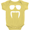aviator sunglasses horseshoe fu manchu biker mustache Baby Onesie